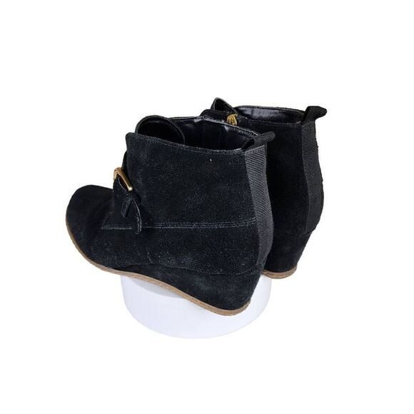 Franco Sarto Lamerosa Women’s Ankle Boots Monk Strap Black Suede, Size 8.5 - Picture 10 of 16